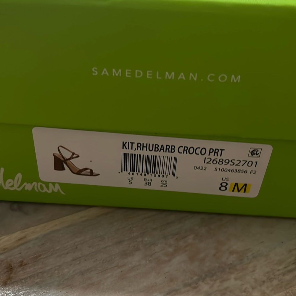 Brand new never worn kit rhubarb croco prt sam edelman women’s shoes size 8